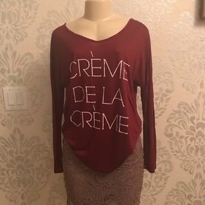 Créeme de la créeme long sleeve t shirt